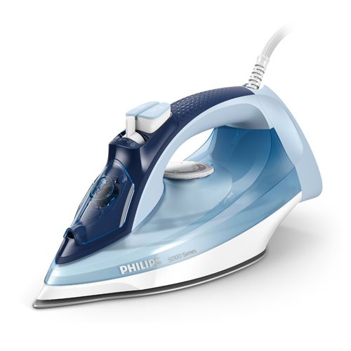 PLANCHA A VAPOR CON SUELA ANTIADHERENTE AZUL