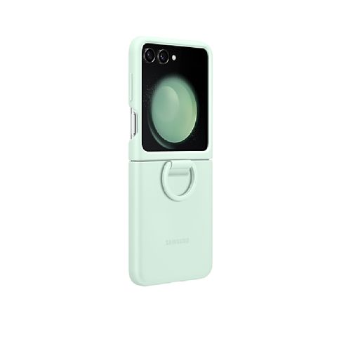 FLIP 5 SILICONE CASE W RING GREEN  SAMSUNG