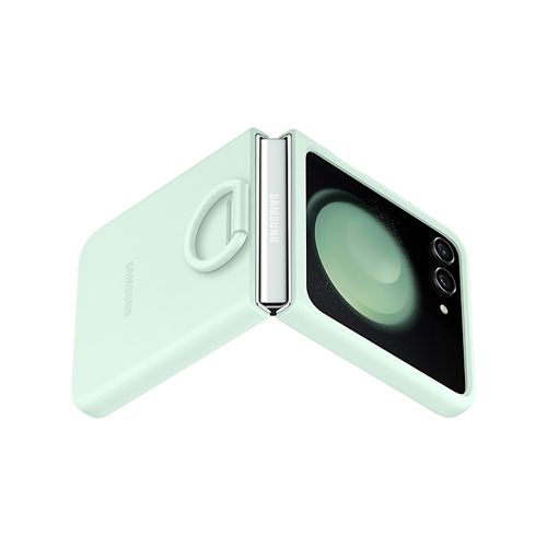FLIP 5 SILICONE CASE W RING GREEN  SAMSUNG