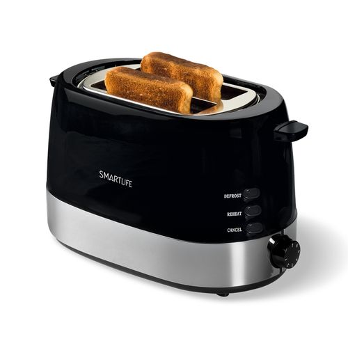 TOSTADORA NEGRA 2 PANES SMARTLIFE