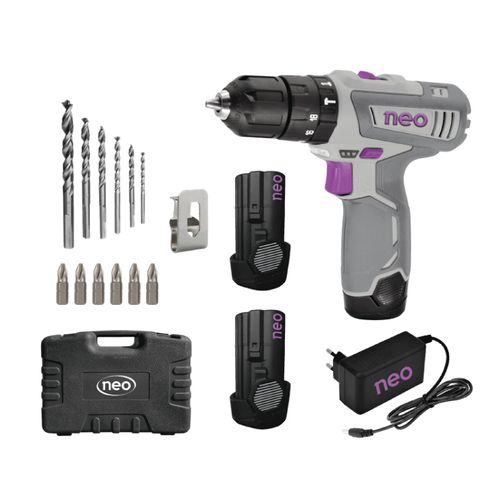 TALADRO ATORNILLADOR PERCUTOR RECARGABLE NEO