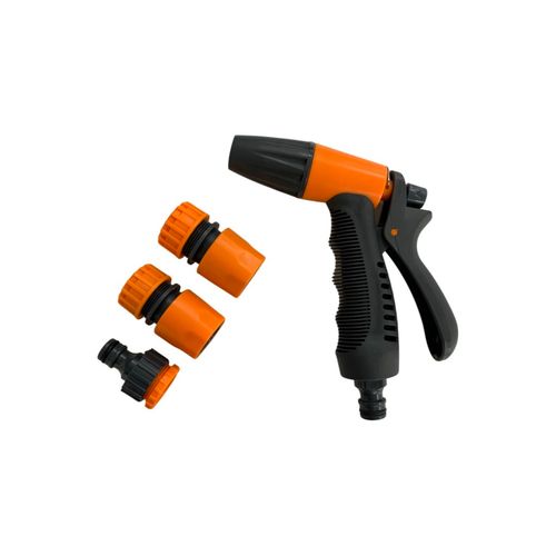 KIT PISTOLA PLÁSTICA REGULABLE Y TRES CONECTORES YIMEI