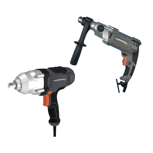 LLAVE DE IMPACTO 800W + TALADRO PERCUTOR 13MM 1100W GLADIATOR