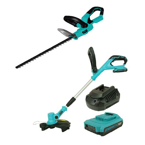 COMBO BORDEADORA T320/18 + CORTACERCO H16/18 + BATERIA + CARGADOR ENERGY
