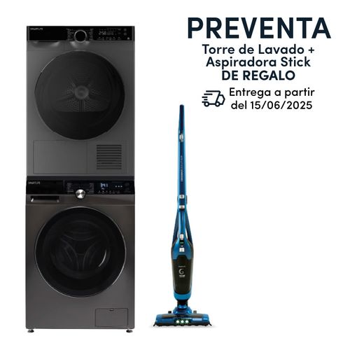 TORRE DE LAVADO Y SECADO+ASPIRADORA DE REGALO SMARTLIFE