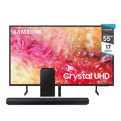 LED SMART TV SAMSUNG 55” 4K + BARRA DE SONIDO SAMSUNG Q600