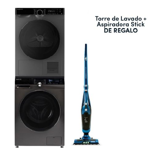 TORRE DE LAVADO Y SECADO+ASPIRADORA DE REGALO SMARTLIFE