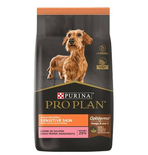 ALIMENTO PURINA PRO PLAN PIEL SENSIBLE RAZAS PEQUEÑAS 3Kg