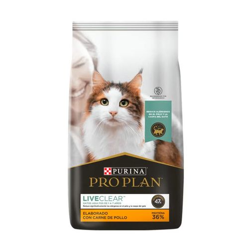ALIMENTO PURINA PRO PLAN GATO ADULTO LIVE CLEAR 3Kg