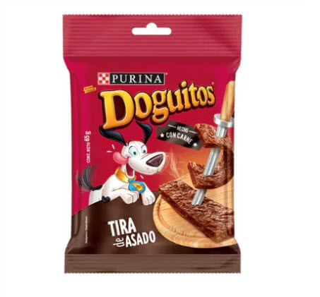 SNACK DOGUITOS TIRA ASADO 65G X 10 UNIDADES