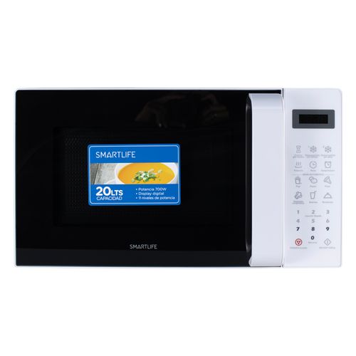 MICROONDAS SMARTLIFE DIGITAL BLANCO 20L