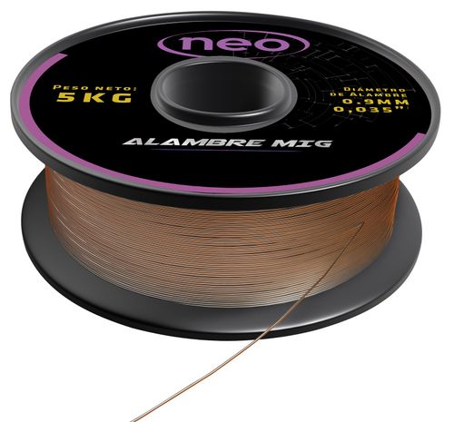 ROLLO ALAMBRE 15KG 1.0MM PARA SOLDAR CON GAS NEO