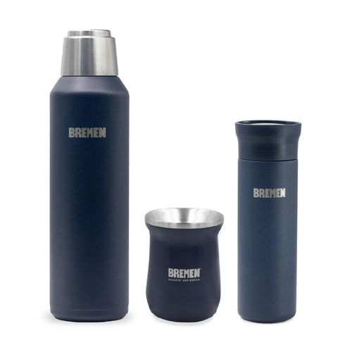 COMBO BREMEN TERMO 1L+ MATE + VASO AZUL